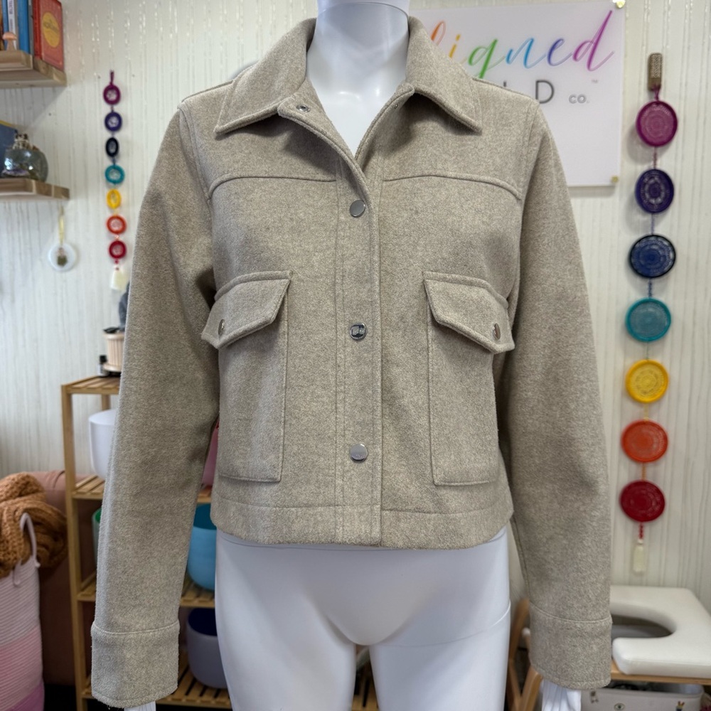 Zara Light Tan Utility Jacket